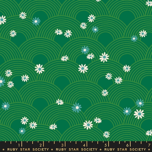 Patchwork Baumwolle - Ruby Star Society - Melody Miller - Rise and Shine - Meadow Florals Geometric